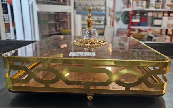 ⁦طبق بغطاء زجاجي حجم كبير⁩ - الصورة ⁦4⁩