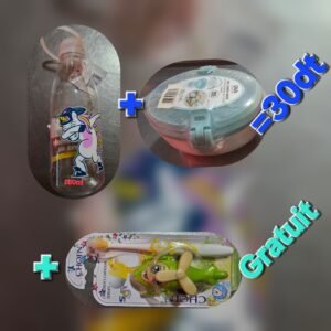 صندوق لمجة + قارورة ماء + هدية